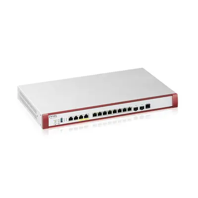 ZYXEL Tűzfal 8x1-GbE port + 1xUSB 3.0 + 1xkonzol port + 1 év Security Bundle, USGFLEX100H-EU0102F