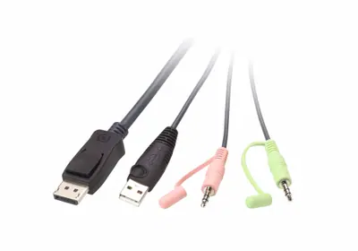 ATEN CS22DP 2-Port USB DisplayPort Cable KVM Switch with Remote Port Selector – 2. kép