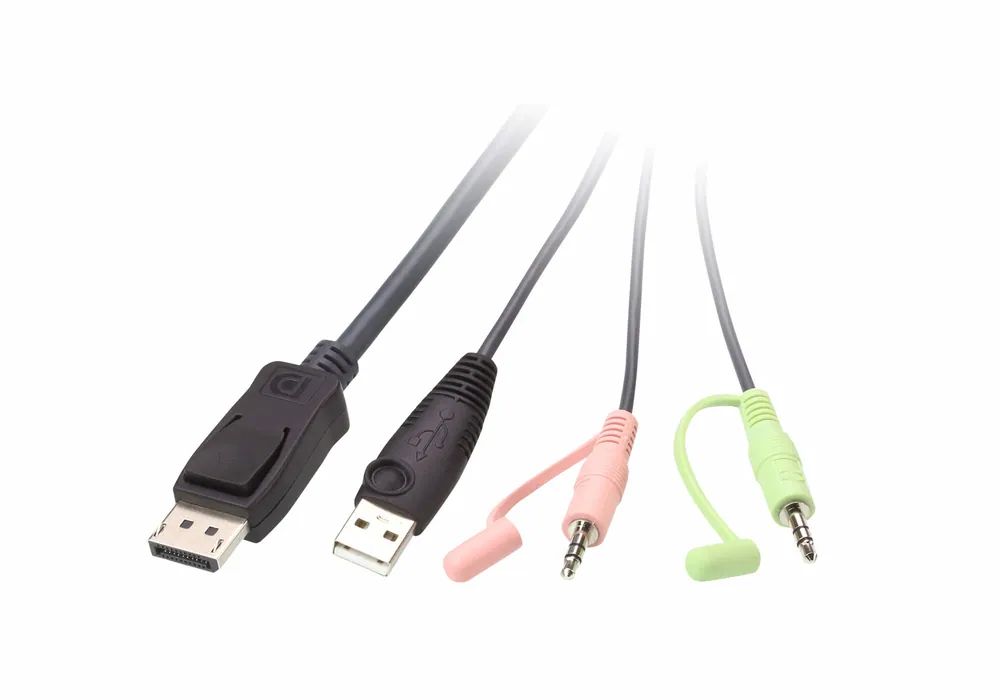 ATEN CS22DP 2-Port USB DisplayPort Cable KVM Switch with Remote Port Selector – 2. kép