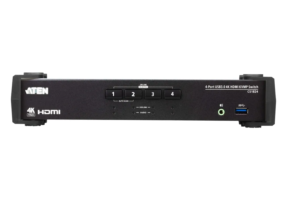 ATEN 4-Port USB 3.0 4K HDMI KVMP Switch with Audio Mixer Mode – 3. kép