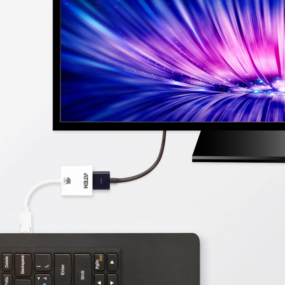 ATEN VC986B True 4K DisplayPort to HDMI Active Adapter White – 2. kép