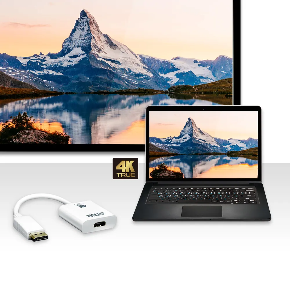 ATEN VC986B True 4K DisplayPort to HDMI Active Adapter White – 3. kép