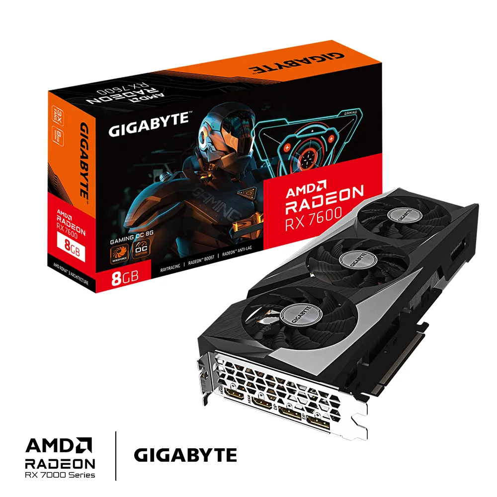 Gigabyte RX7600 GAMING OC 8G – 2. kép