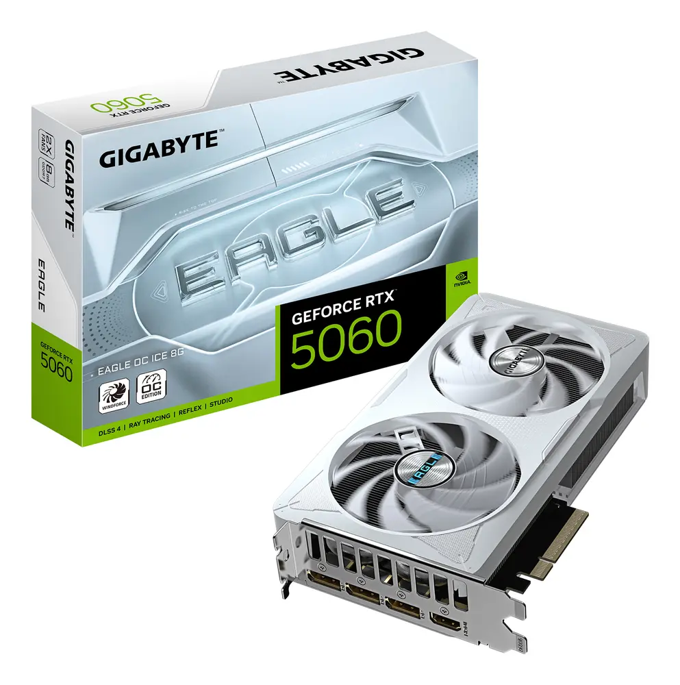 GeForce RTX5060 GigaByte GV-N5060EAGLEOC ICE-8GD PCX vga kártya