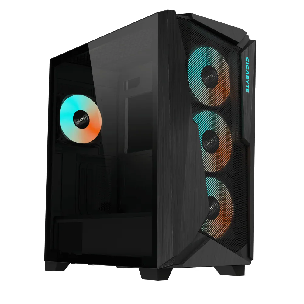 Gigabyte C301G V2 RGB Lighting Tempered Glass Black