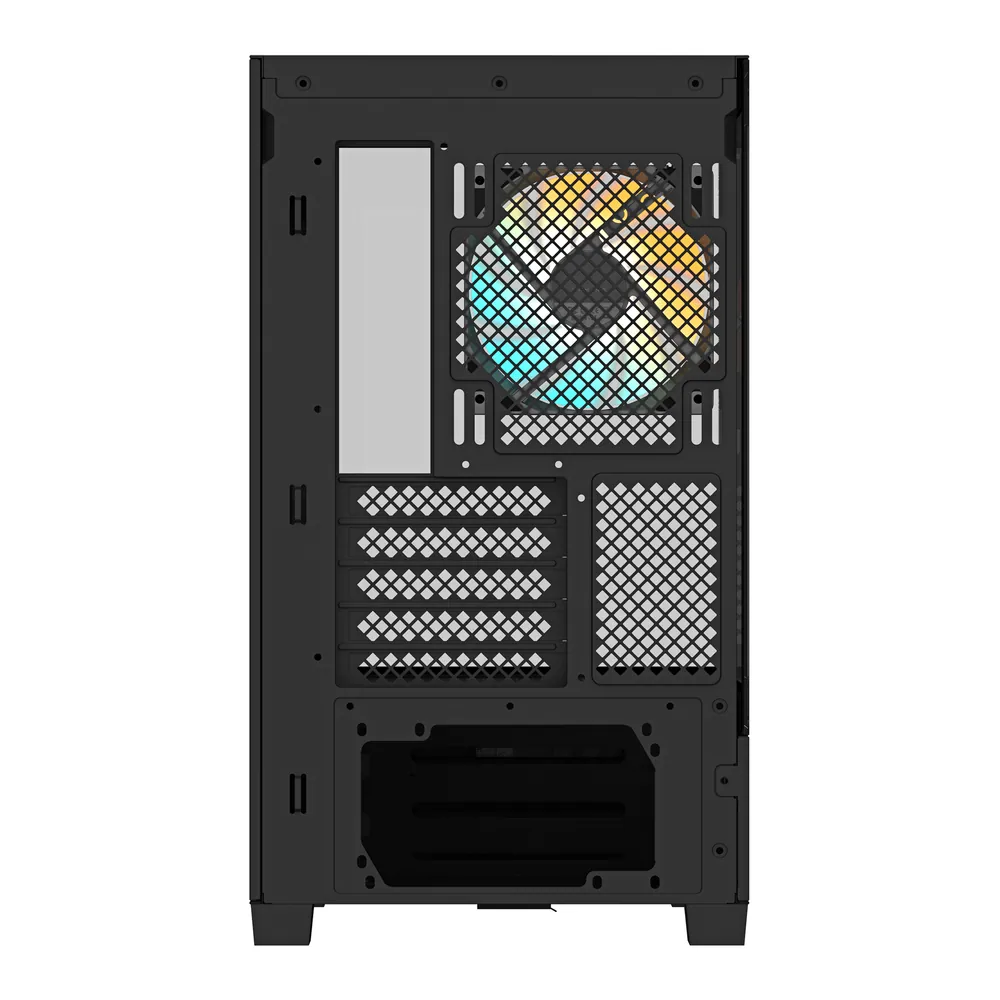 Gigabyte C201 Panoramic Tempered Glass Black – 5. kép