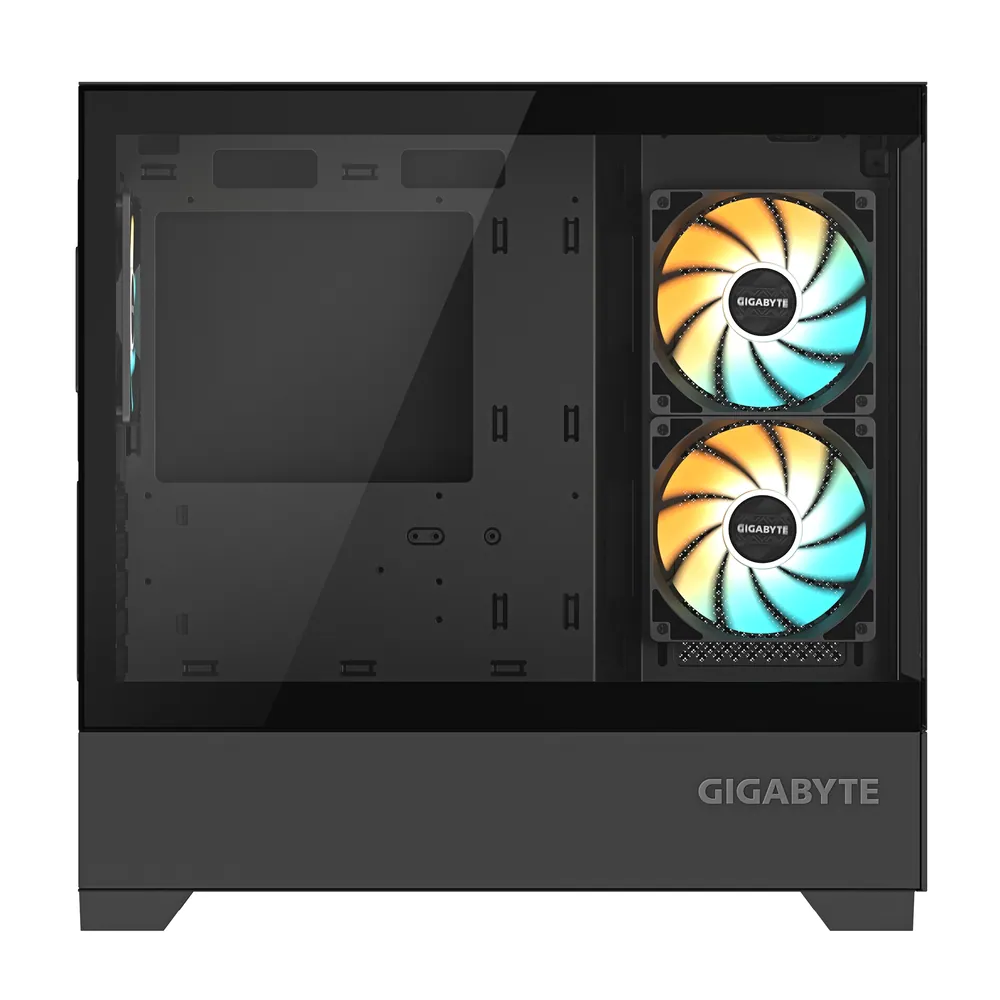 Gigabyte C201 Panoramic Tempered Glass Black – 7. kép