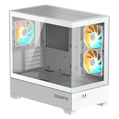 Gigabyte C201 Panoramic Ice Tempered Glass Black – 2. kép