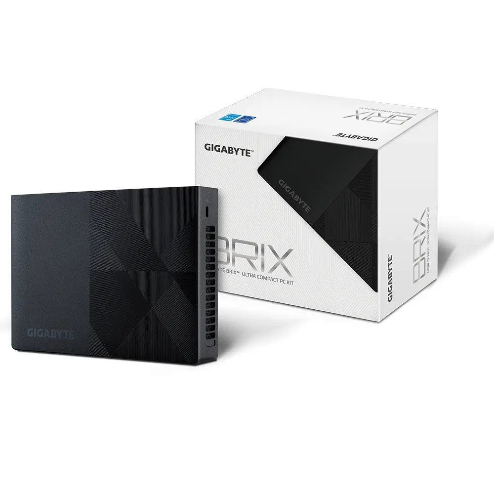 GIGABYTE PC BRIX, Intel N-series N200 3.7GHz, 2xHDMI, Displayport, LAN, WIFI, BT, 6xUSB