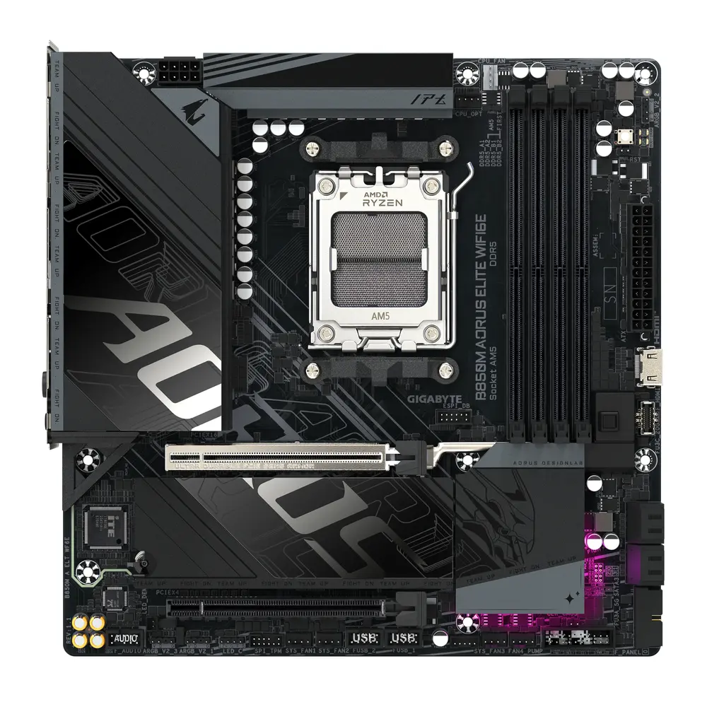 GigaByte B850M AORUS ELITE WIFI6E alaplap – 2. kép
