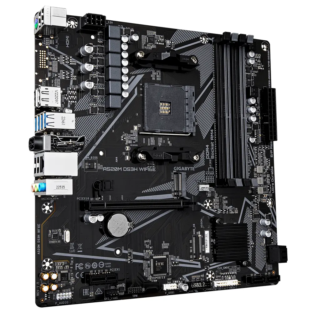 GigaByte A520M DS3H WIFI6E alaplap – 3. kép
