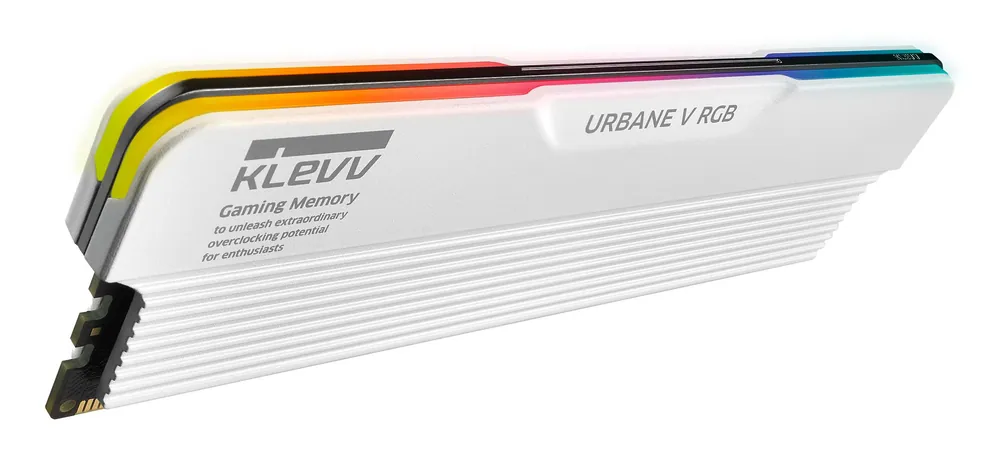 KLEVV URBANE V RGB 32GB 6000MT/s DDR5 memória CL28 Kit of 2 fehér RGB – 6. kép