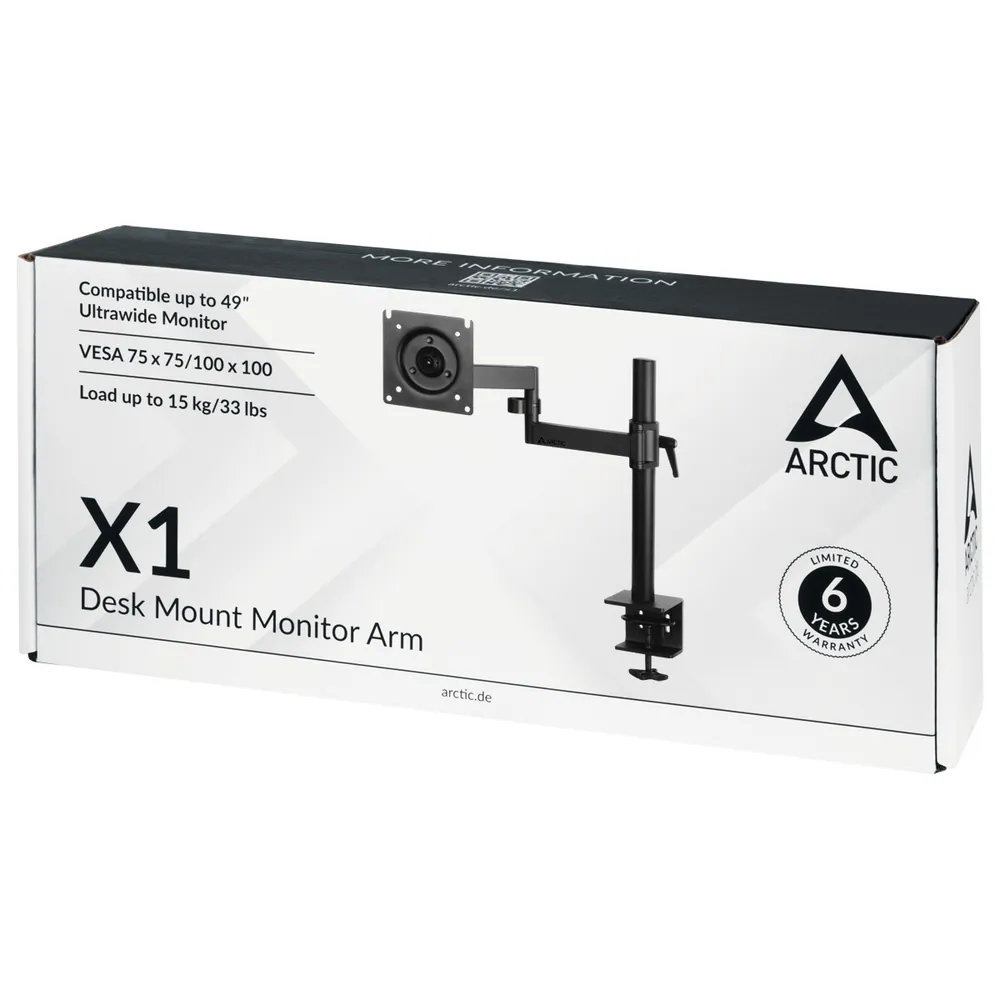 Arctic X1 Desk Mount Monitor Arm Black – 6. kép