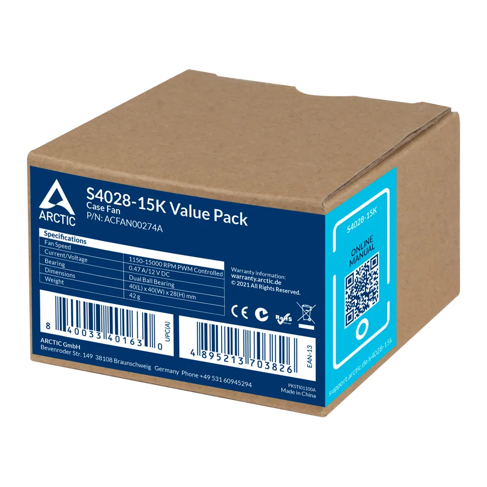 Arctic S4028-6K 40mm Server Fan (5db/cs) – 7. kép