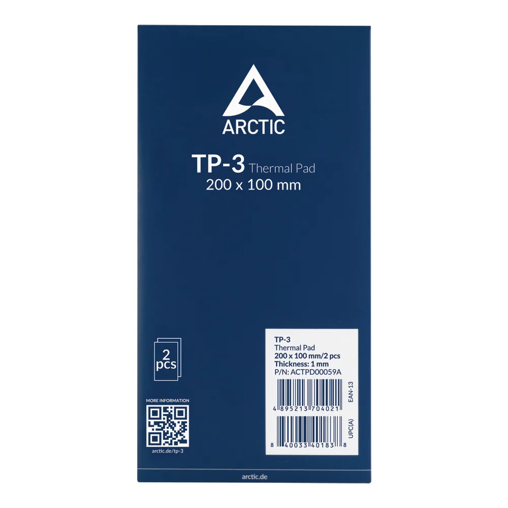 Arctic TP-3 200x100x1mm Hővezető lap (2lap/csomag) – 5. kép