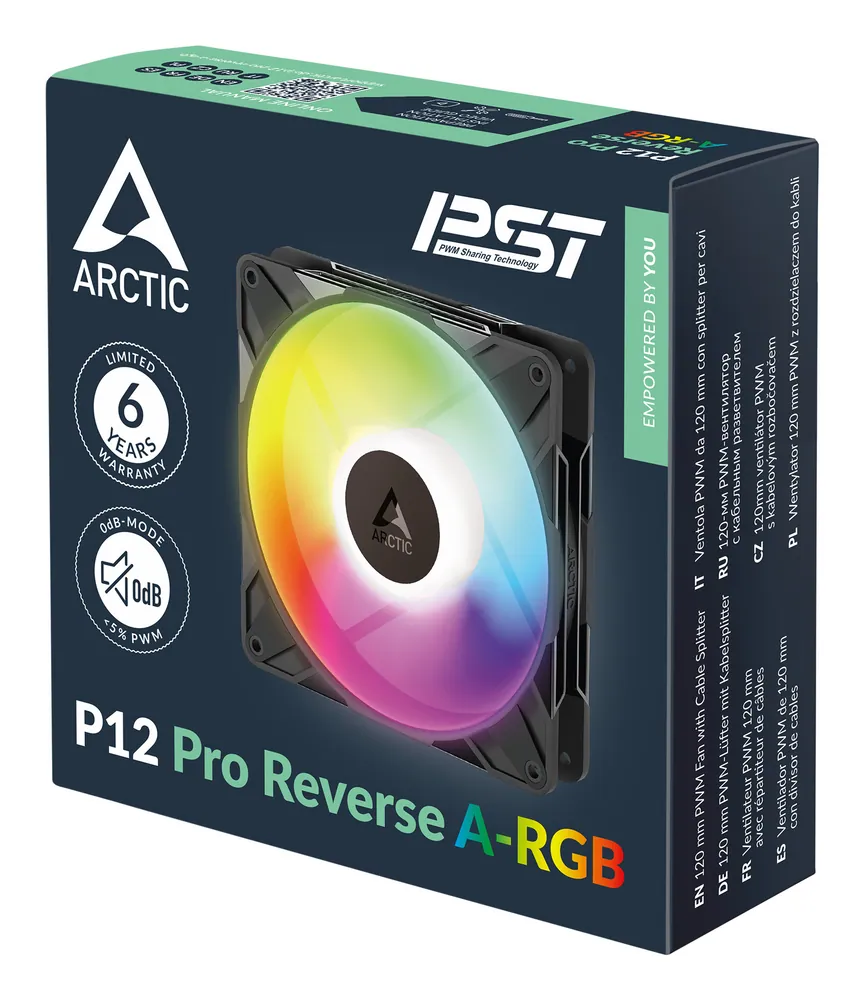 Arctic P12 Pro Reverse A-RGB Black – 7. kép