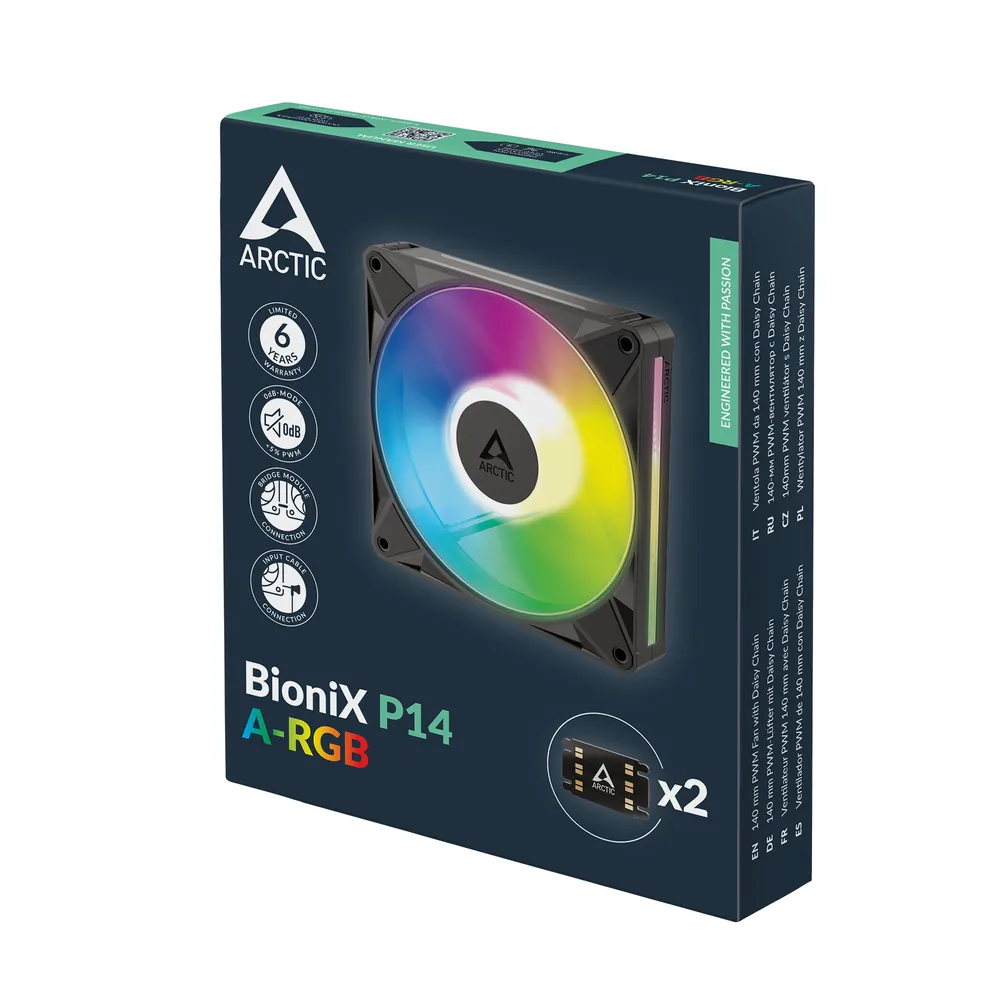 Arctic BioniX P14 A-RGB Black – 8. kép
