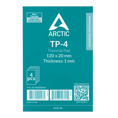 Arctic TP-4 120x20x1mm Hővezető lap (4lap/csomag) – 2. kép