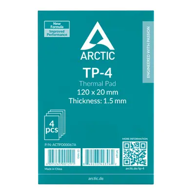 Arctic TP-4 120x20x1,5mm Hővezető lap (4lap/csomag) – 2. kép