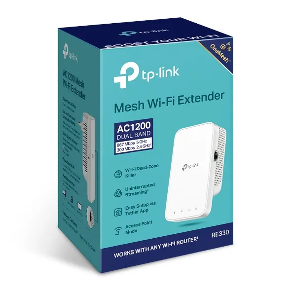 TP-Link RE335 AC1200 Mesh Wi-Fi Extender White – 8. kép