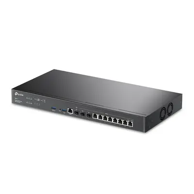 TP-LINK Vezetékes VPN Router 2xSFP+(10GE) + 1xWAN/LAN(1GE) + 8xWAN/LAN(1GE) + 1xkonzol port + 2xUSB, ER8411 – 2. kép