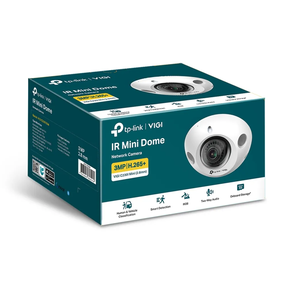 TP-Link VIGI C230I (2.8mm) 3MP Mini Dome Network Camera – 2. kép