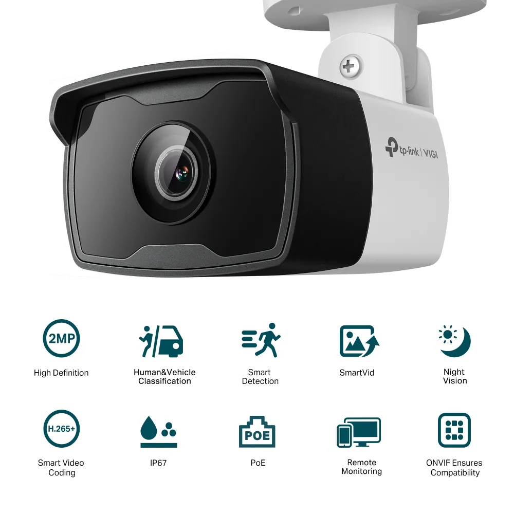 TP-Link VIGI C320I (2.8mm) 2MP Outdoor Bullet Network Camera – 3. kép