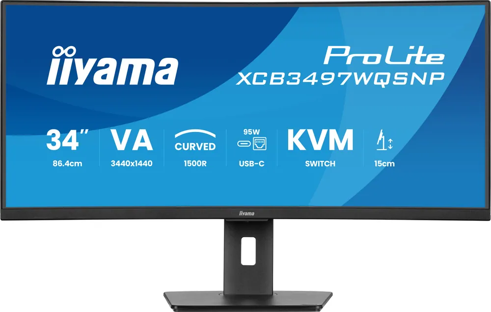 iiyama 34" ProLite XCB3497WQSNP-B1 LED Curved – 3. kép