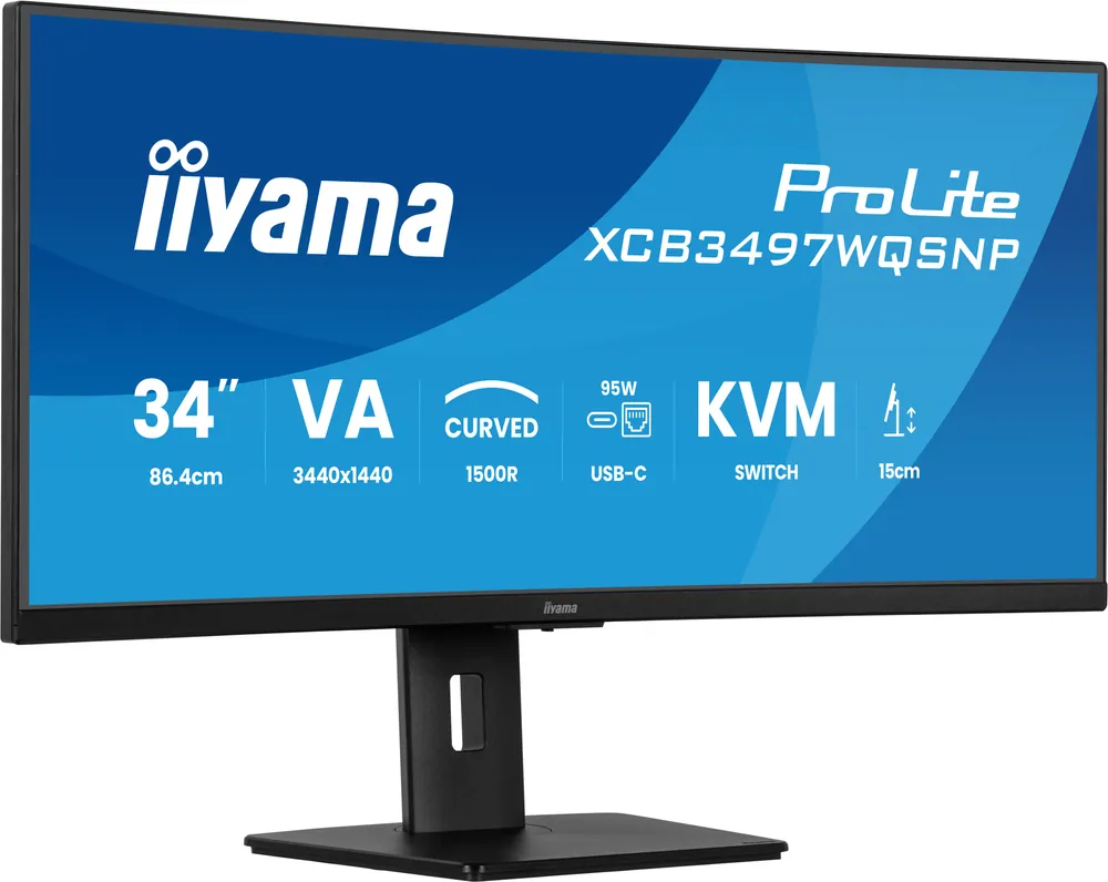 iiyama 34" ProLite XCB3497WQSNP-B1 LED Curved – 4. kép