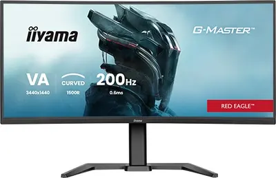 Iiyama G-Master GCB3484WQSU-B2 monitor - 34", UWQHD, ívelt, 1500R, VA, 0,6ms, 200Hz, Dual Mode
