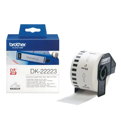 Brother DK-22223 folytonos szalagcímke 50mm x 30,48m öntapadós White