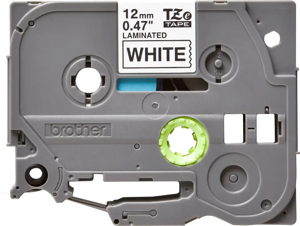 BROTHER szalag TZe-231CIV, Fehér alapon Fekete, Laminált, 12mm 0.47", 8 méter, – 4. kép