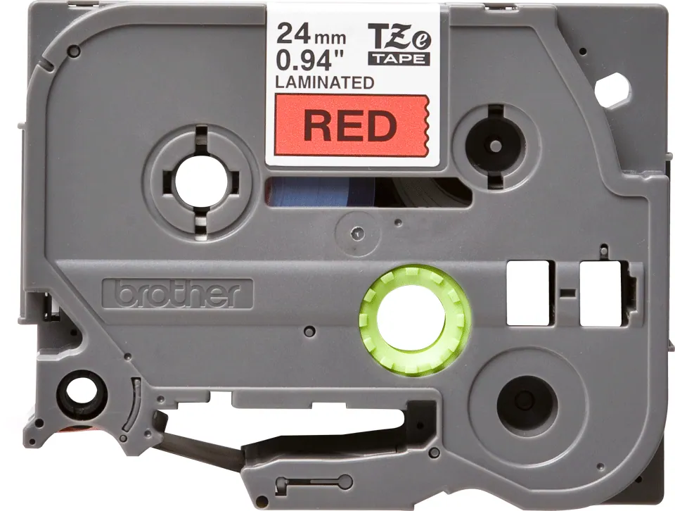 Brother TZE-451 laminált P-touch szalag (24mm) Black on Red - 8m – 3. kép