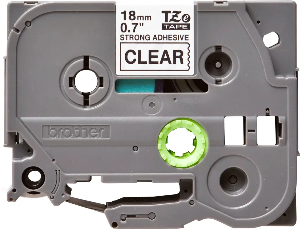 Brother TZE-S141 laminált P-touch szalag (18mm) Black on Clear - 8m – 4. kép