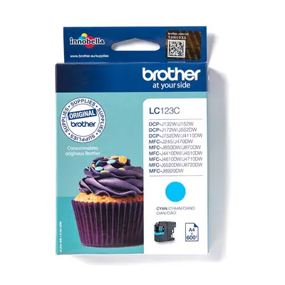 Brother LC-123C Cyan tintapatron