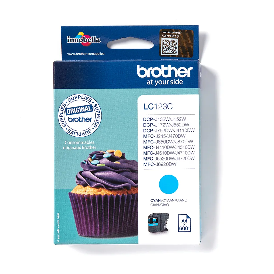 Brother LC-123C Cyan tintapatron