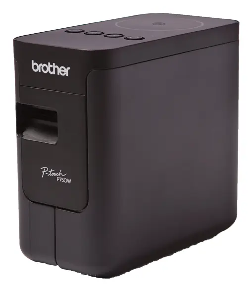 BROTHER Címkenyomtató PT-P750W, asztali, Plug&Play csatlakozás, TZe szalag: 3,5-24mm, WiFi/NFC, 30mm/sec – 3. kép