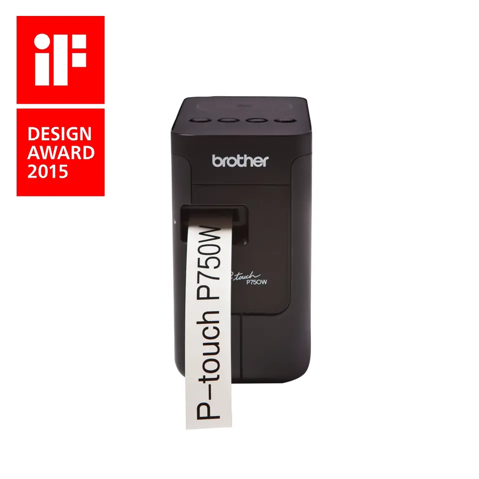 BROTHER Címkenyomtató PT-P750W, asztali, Plug&Play csatlakozás, TZe szalag: 3,5-24mm, WiFi/NFC, 30mm/sec – 4. kép