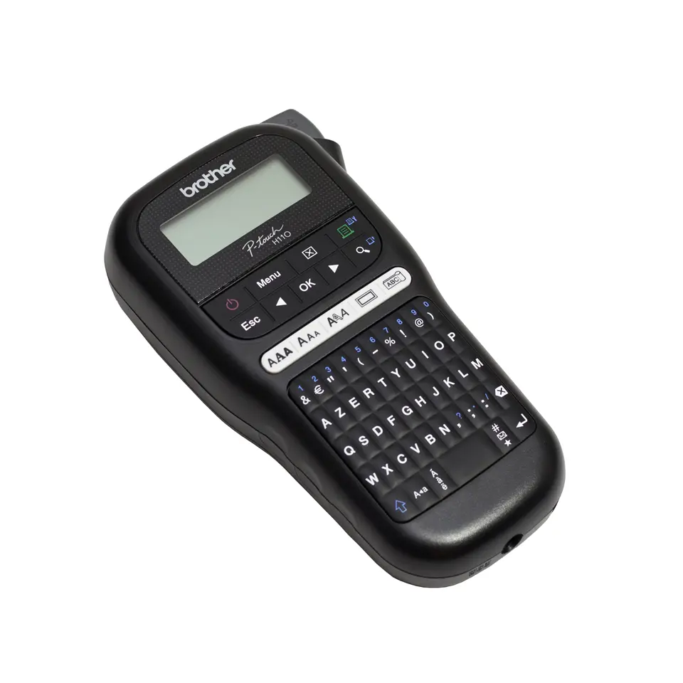 BROTHER Címkenyomtató PT-H110, kézi, PC kiosztású billentyűzet, TZ tapes 3,5-12mm, cserélhető pengével – 5. kép