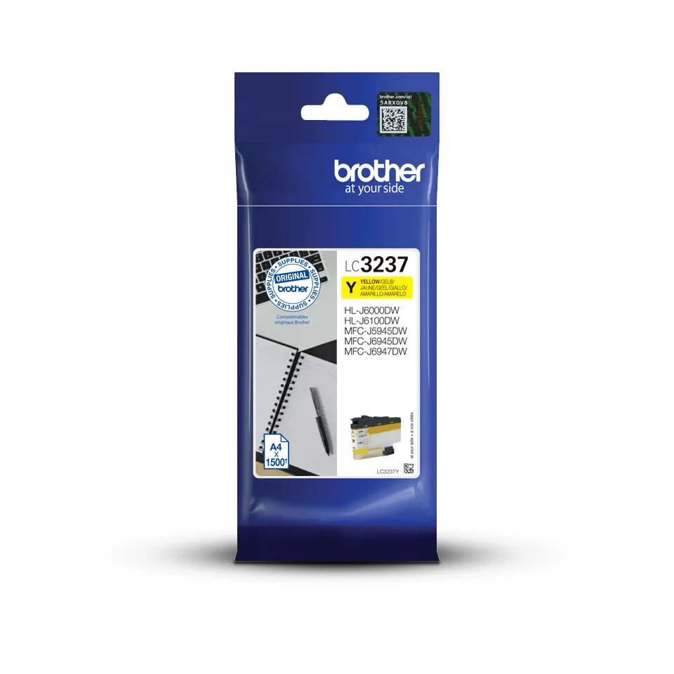 Brother LC3237Y Yellow tintapatron