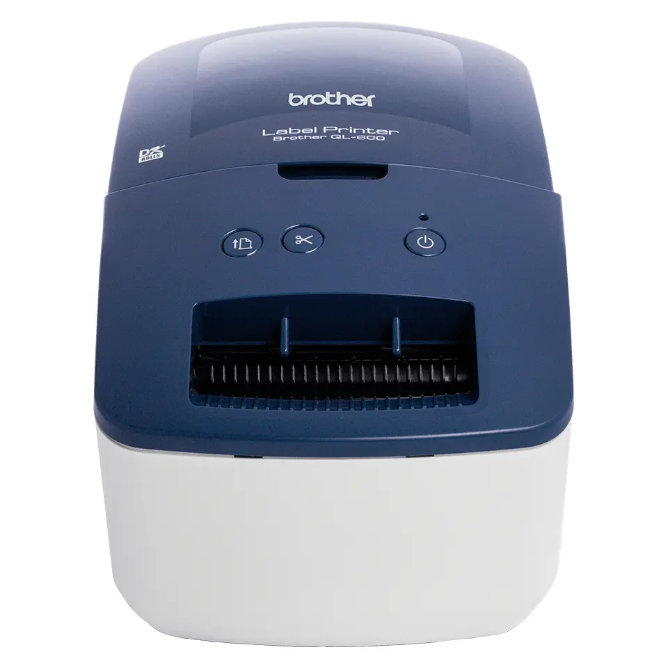 BROTHER Címkenyomtató QL-600, asztali, thermál, 71 mm/mp, USB, 300dpi, DK címke