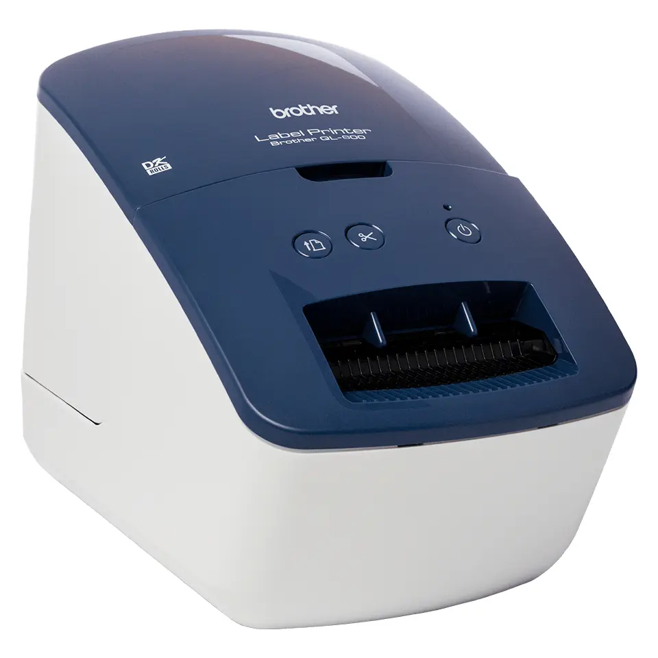BROTHER Címkenyomtató QL-600, asztali, thermál, 71 mm/mp, USB, 300dpi, DK címke – 6. kép