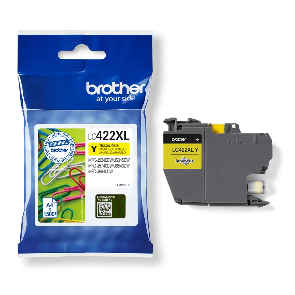 Brother LC-422XLY Yellow tintapatron – 3. kép