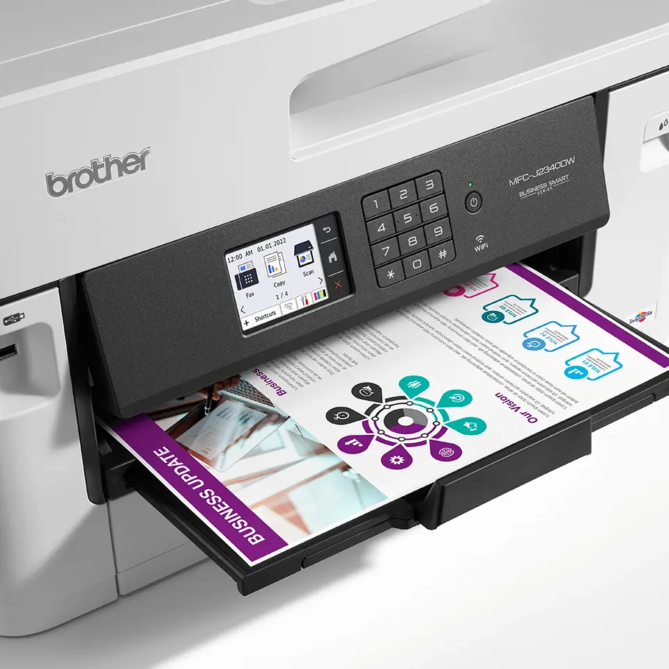 BROTHER Tintasugaras MFP NY/M/S/F MFCJ2340DW, A4/A3, 28 lap/perc, WiFi/LAN/USB, ADF, duplex, 4800x1200dpi, 256MB – 4. kép