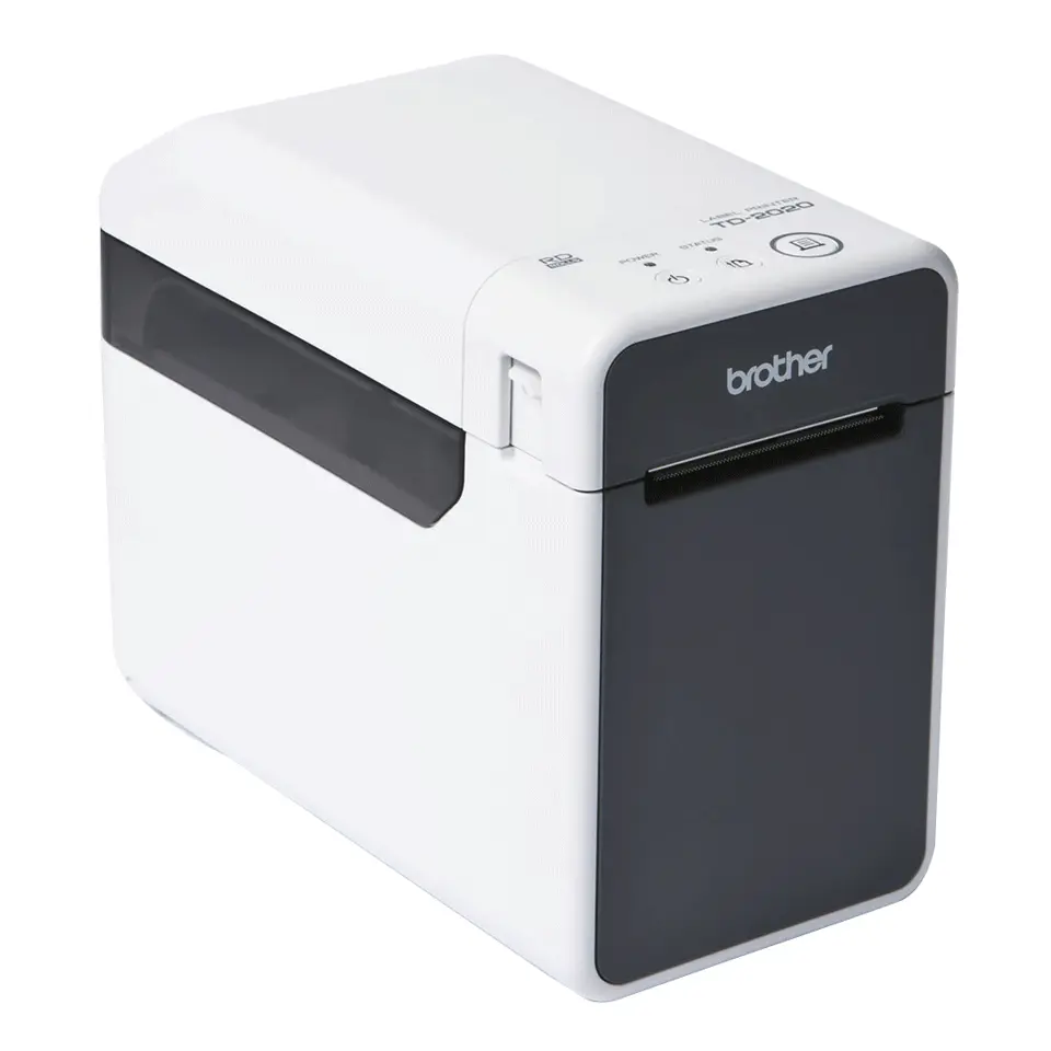 BROTHER címkenyomtató, TD-2020A, DT, 300dpi, max 63mm, 150mm/s, USB/RS232, RD szalag – 3. kép