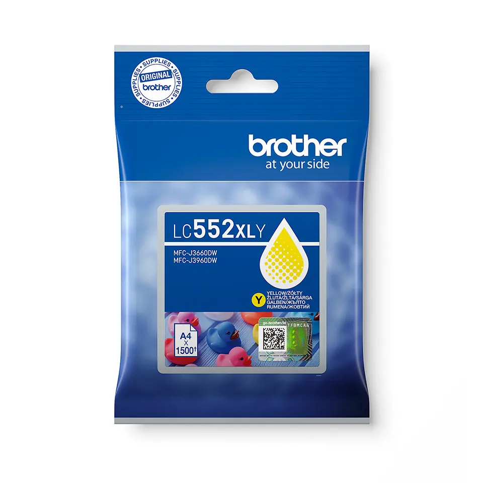 Brother LC552XLY Yellow tintapatron