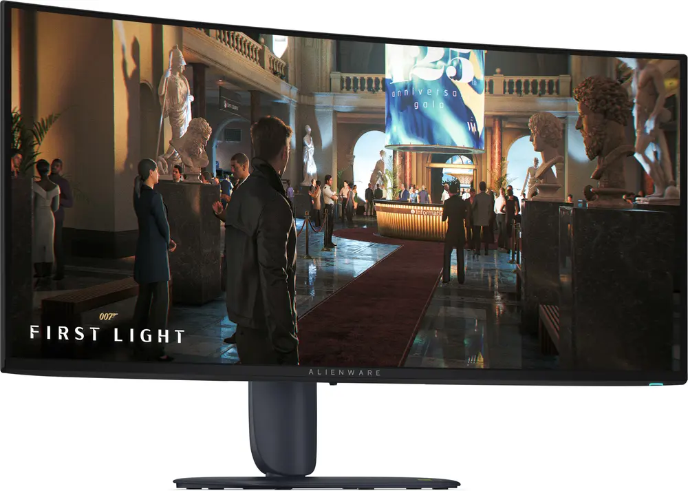 DELL Alienware Gaming Monitor 34" AW3426DW WQHD OLED 3440x1440, 280Hz, 21:9, 1,5m:1 300cd, 0,03ms, HDMI, DP, USB, fekete