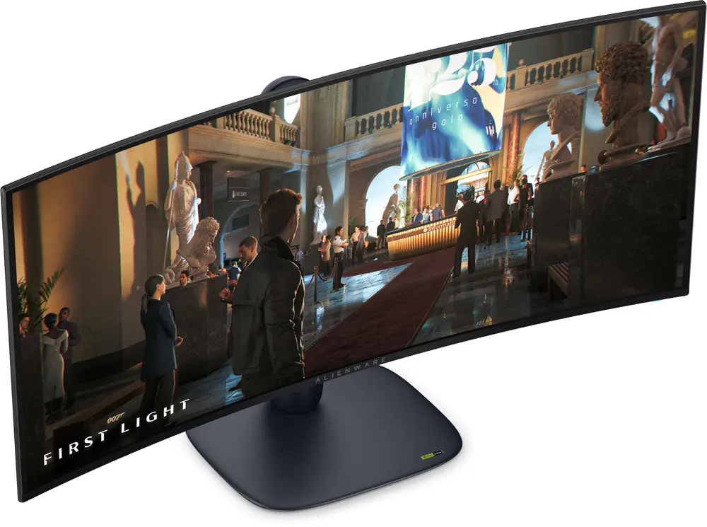 DELL Alienware Gaming Monitor 34" AW3426DW WQHD OLED 3440x1440, 280Hz, 21:9, 1,5m:1 300cd, 0,03ms, HDMI, DP, USB, fekete – 2. kép
