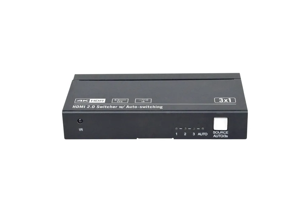 Vivolink HDMI switcher 4x1 4K@60Hz Black