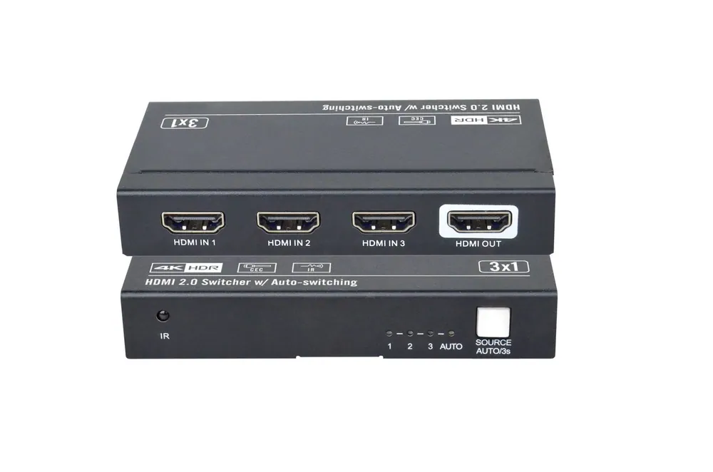 Vivolink HDMI switcher 4x1 4K@60Hz Black – 3. kép